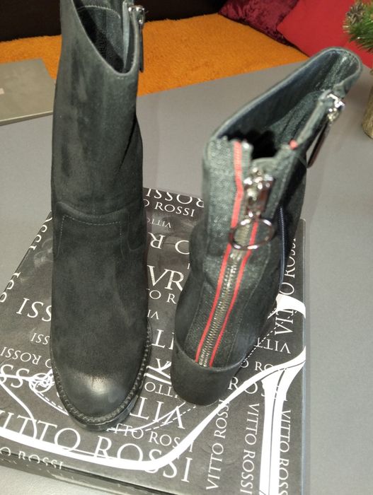 Ботинки замш, р.38