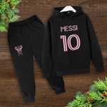 Dres dla Chłopca Lionel Leo Messi 10 Miami Bluza Kangurka Spodnie 140