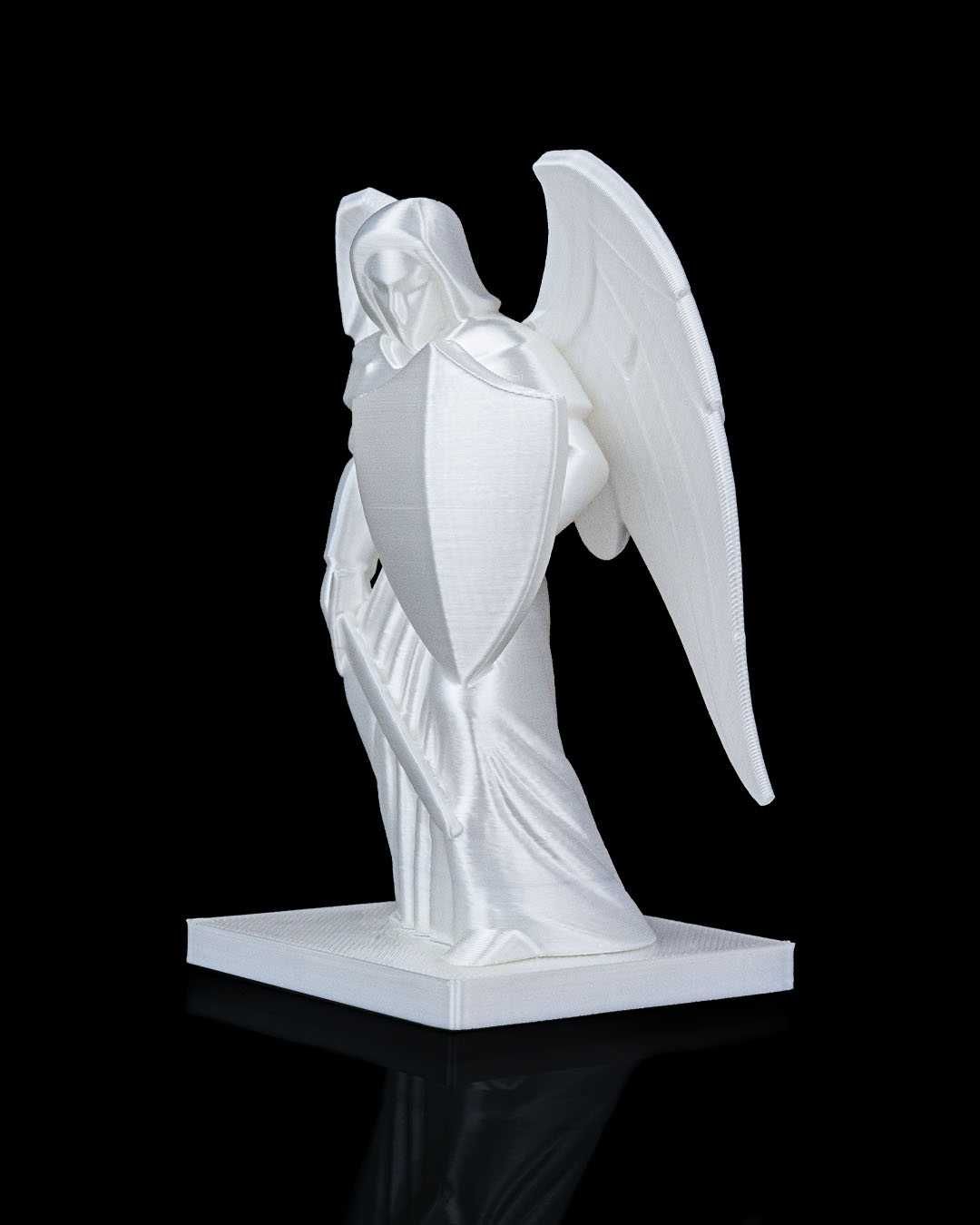 Figurka Archanioła Michała - Perłowa