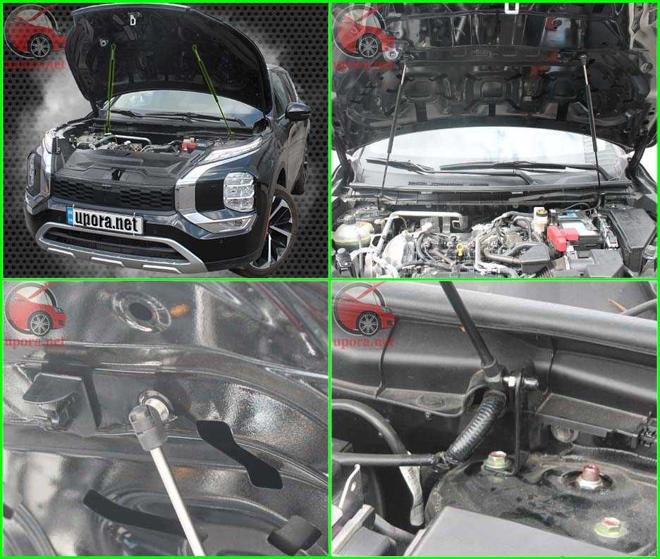 Амортизатор капота / Газовый упор для Mitsubishi Outlander 1, 2, 3, 4