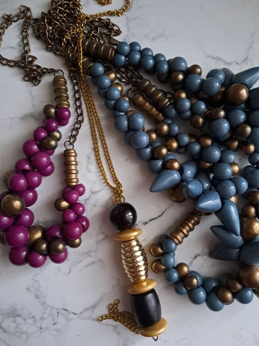 Бусы винтажные крупные