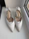 Туфли босоножки jimmy choo стразы белые модные