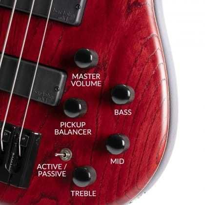Cort B4 Element OPN gitara basowa B-4 Bartolini MK1