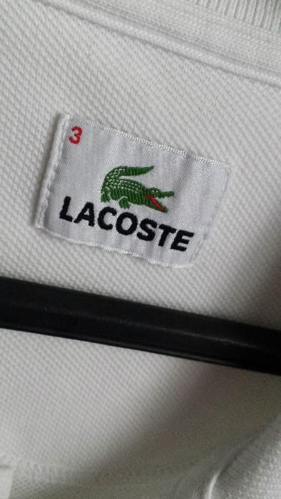 Polo Collector Lacoste Giant White Crocodile