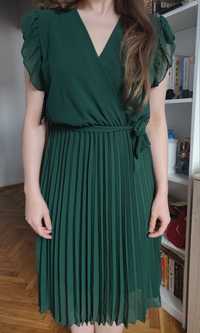 Zielona elegancka sukienka