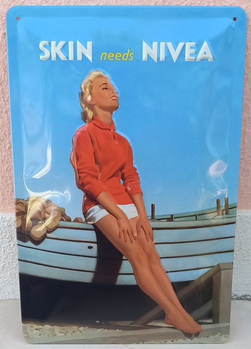 Chapa metálica da Nivea
