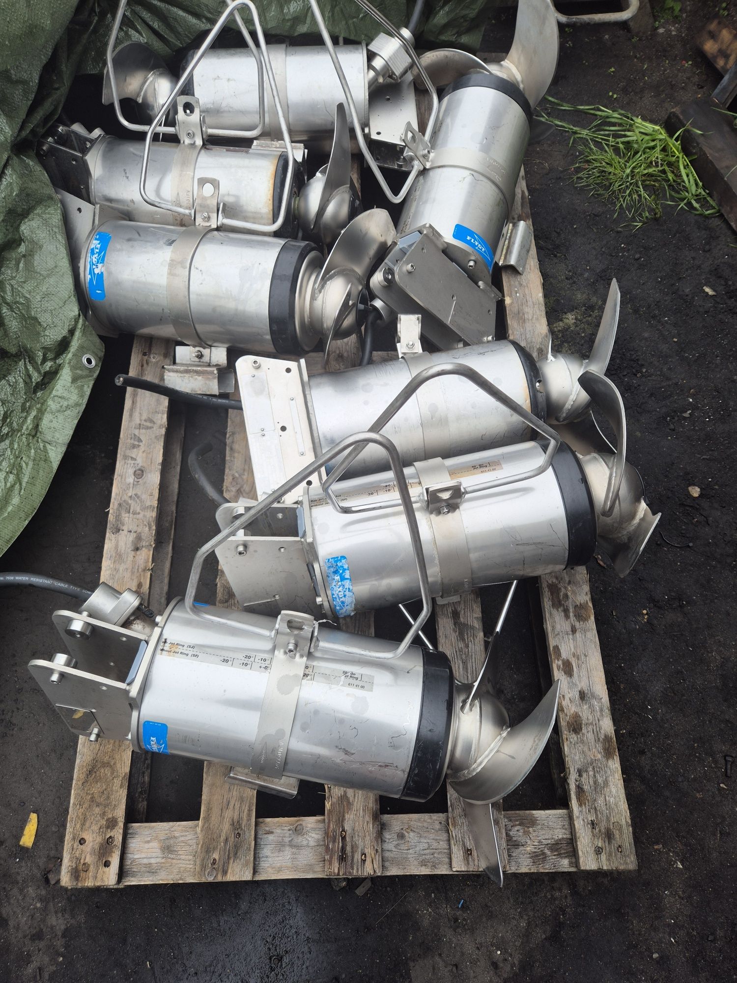 Mieszadło zanurzeniowe zatapialne mikser do gnojowicy flygt 2,5 kw