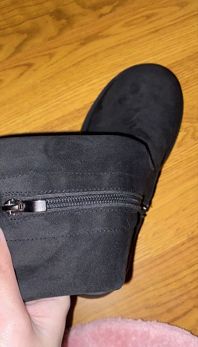 Ботфорди замш чулками