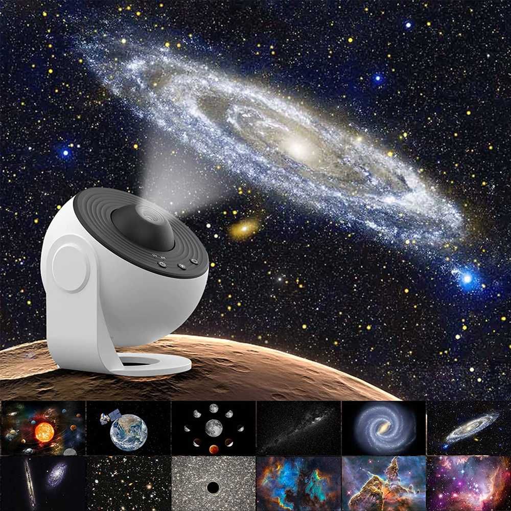 Projetor Galáctico,
Rotação de 360°
Estrelas, Luz de Teto de Nebulosa,