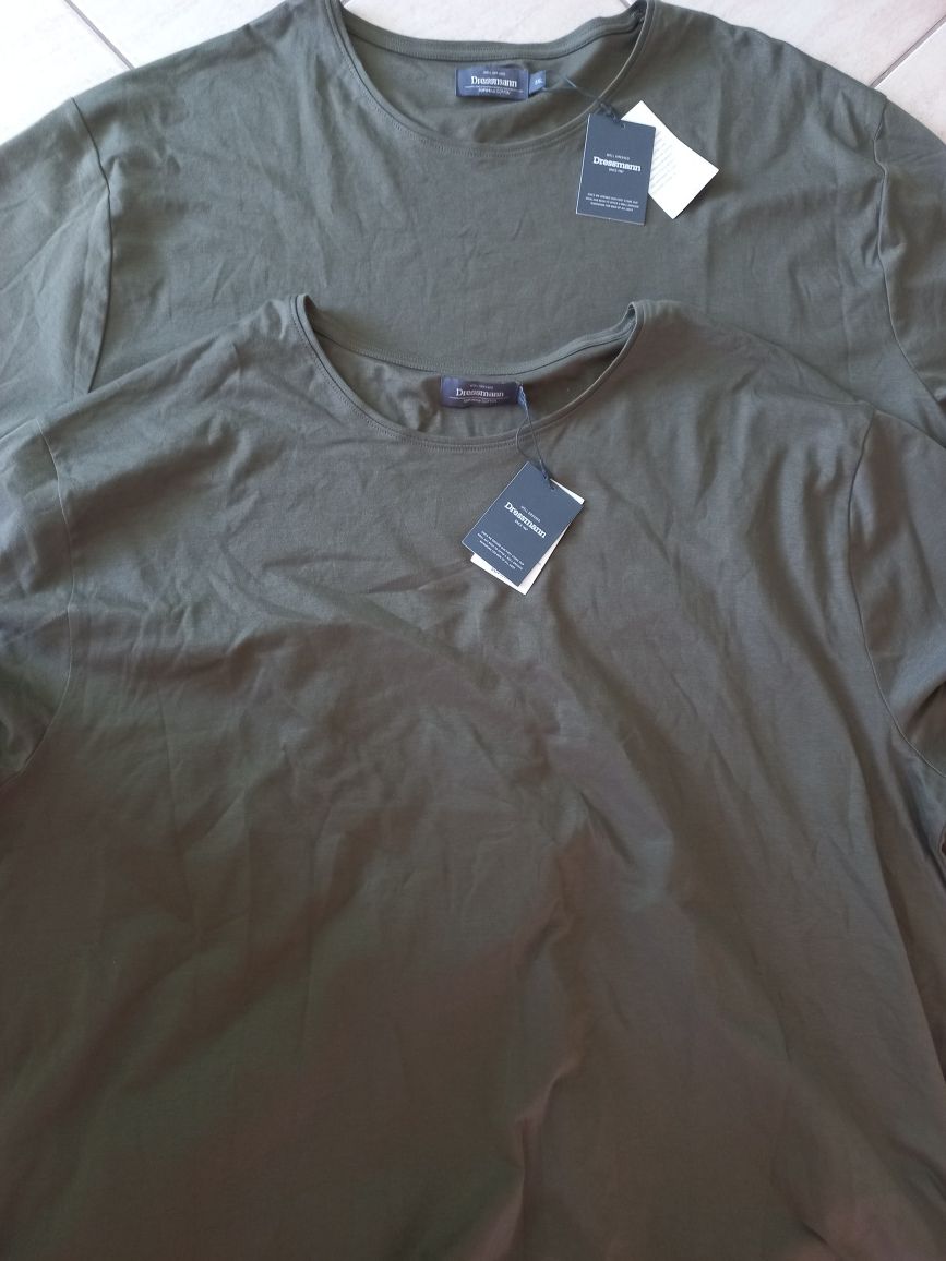 firmowe koszulki meskie-t-shirty-5XL-XXXXXL-Dressmann-nowe-2 sztuki