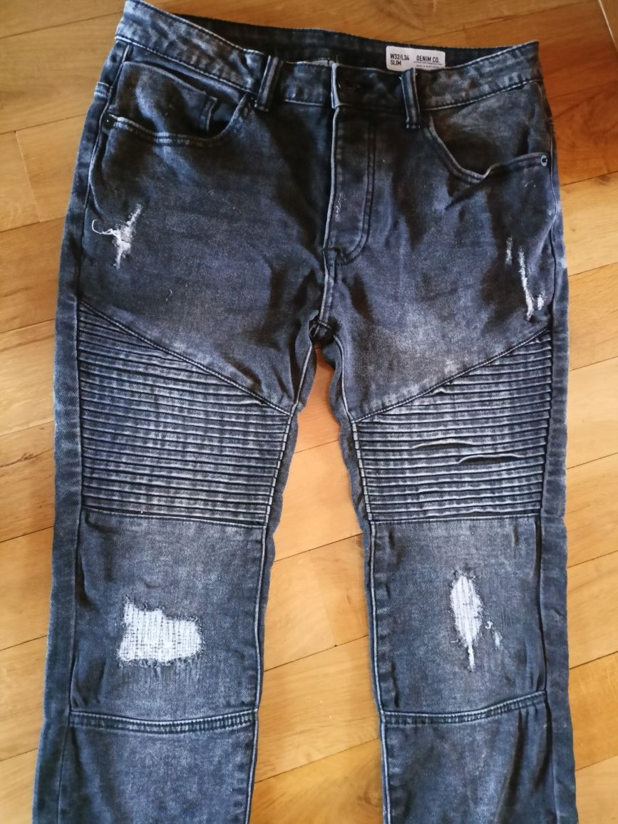 Spodnie dżinsowe, cienkie wzrost 165-175