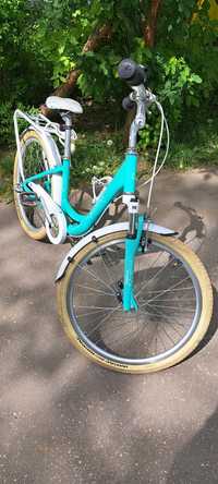 Rower Unibike Princess 13 turkusowy.