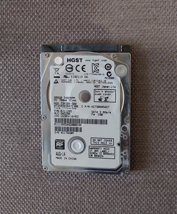 Продам Жосткий диск HDD 2.5" / 500 GB. Робочий