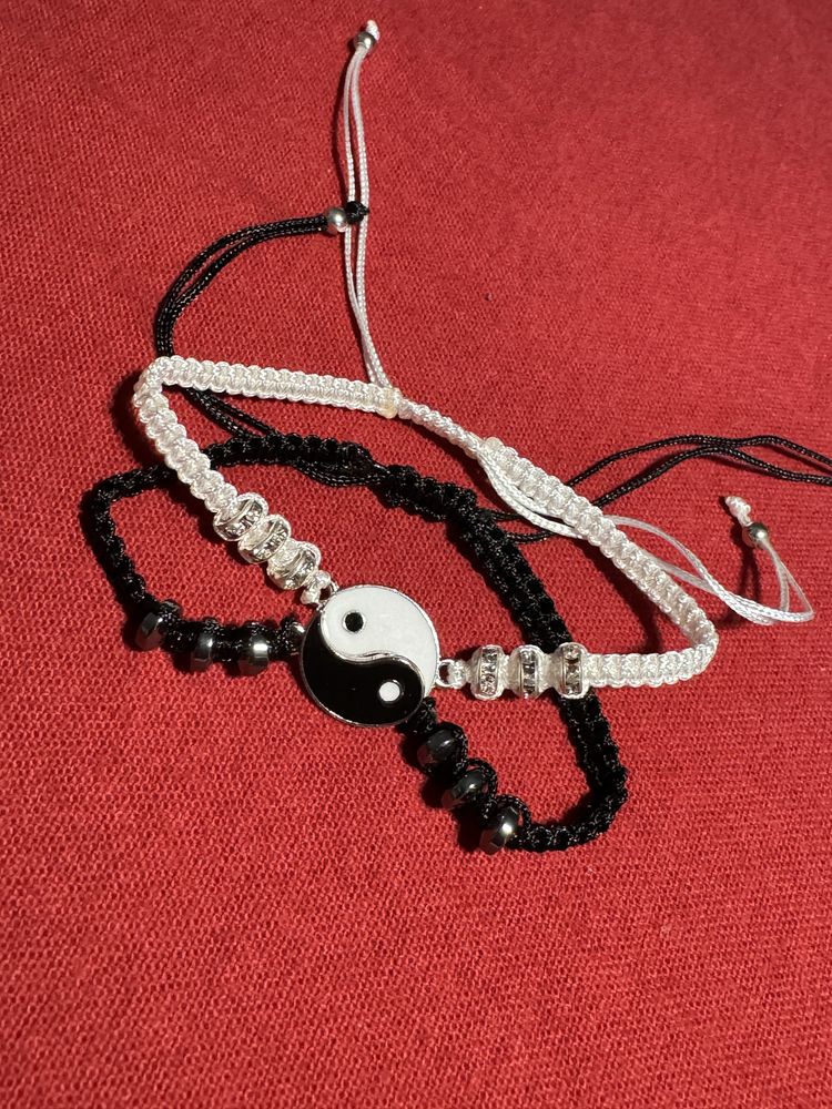 Bransoletki przyjaźni Yin i Yang zestaw bransoletek