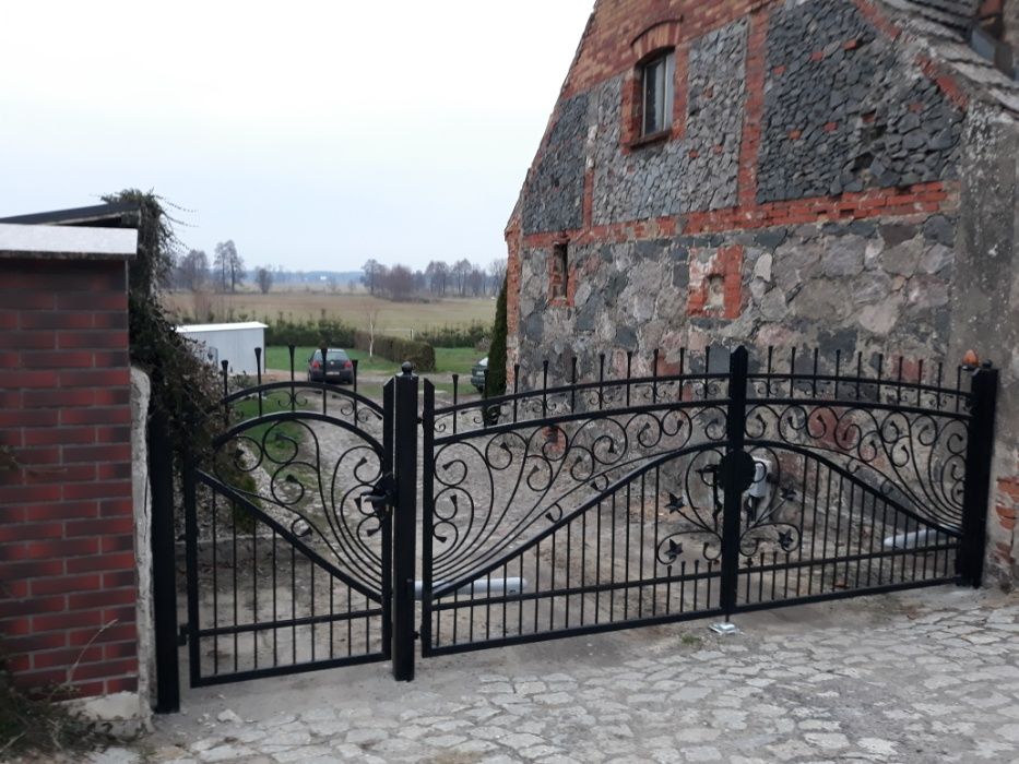 Brama kuta dwuskrzydłowa bardzo solidna Wzór 21