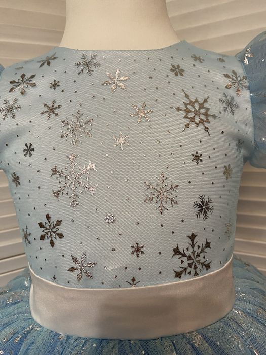 Платье детское новогоднее снежинка