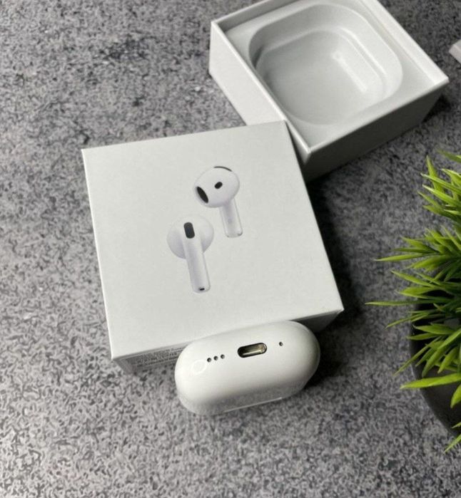 Airpods 4,шумоподав, гіроскоп, прозорість lux якість 1:1 чіп airoha