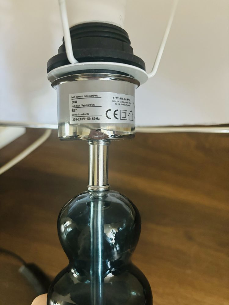 Lampa stojąca niebieska