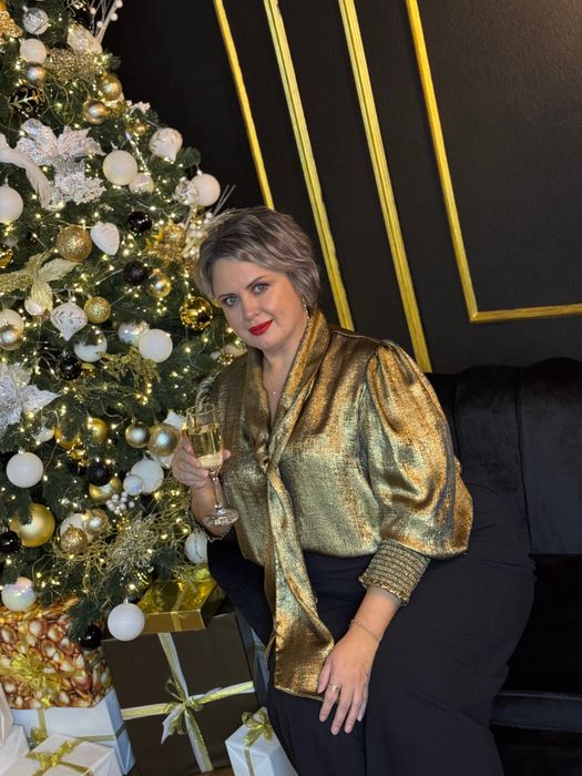 Блуза золота 56/60 розмір