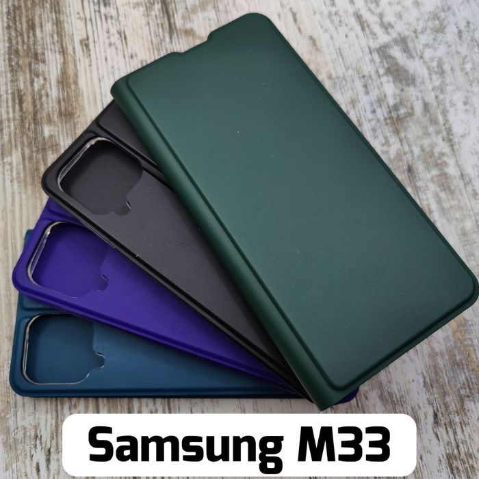 Чехол книжка Getman на Samsung M33. На магните. Чохол