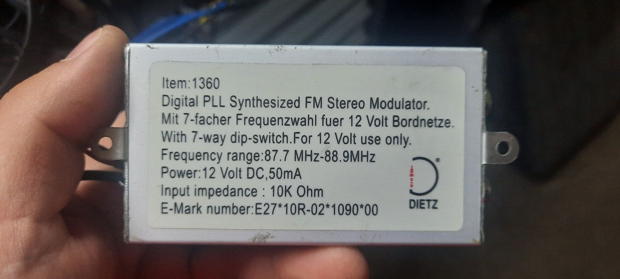 Fm modulator Dietz 1360 фм модулятор