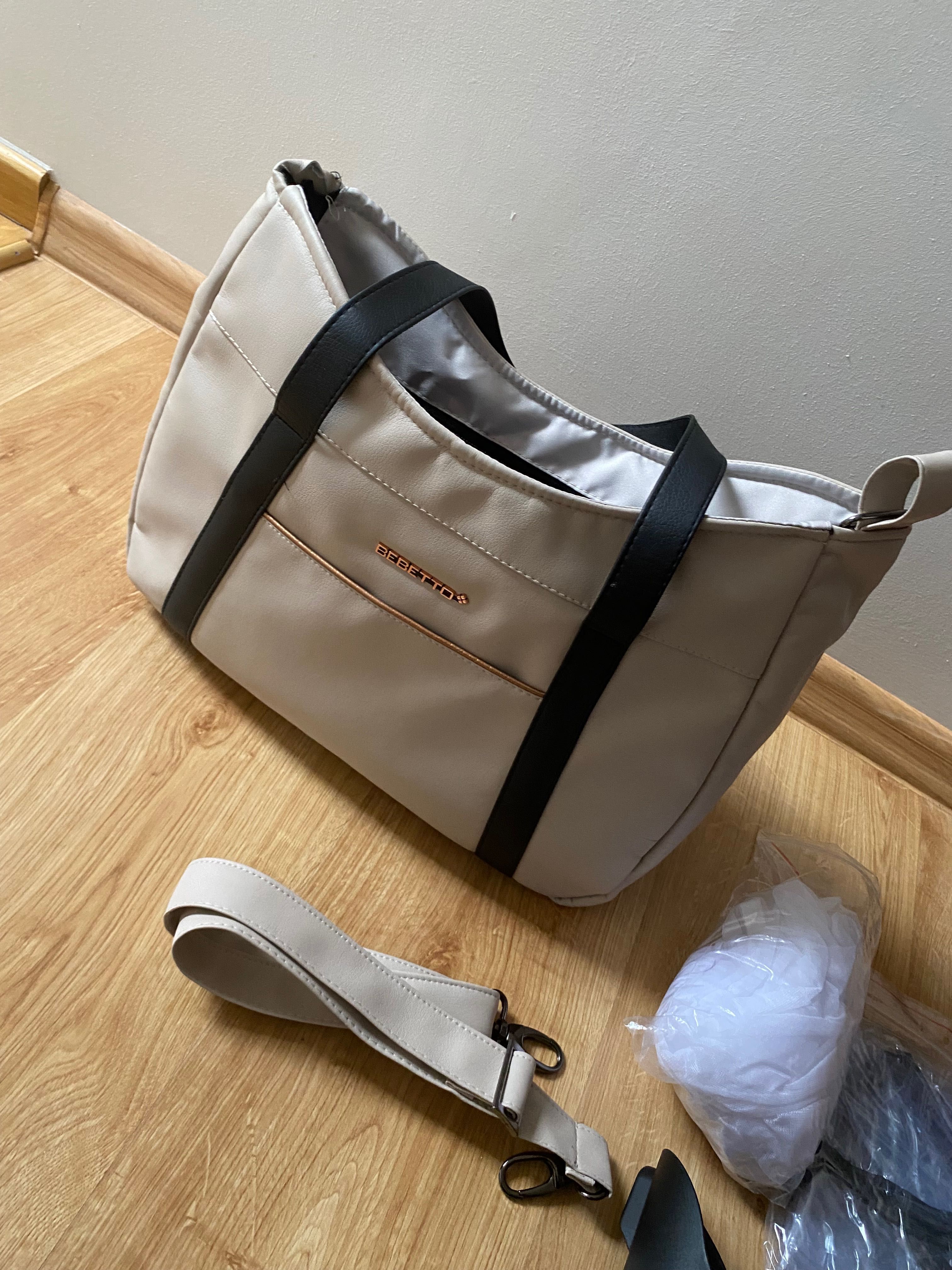 Wózek bebetto flavio 2w 1 premium class rose gold  z dodatkami.