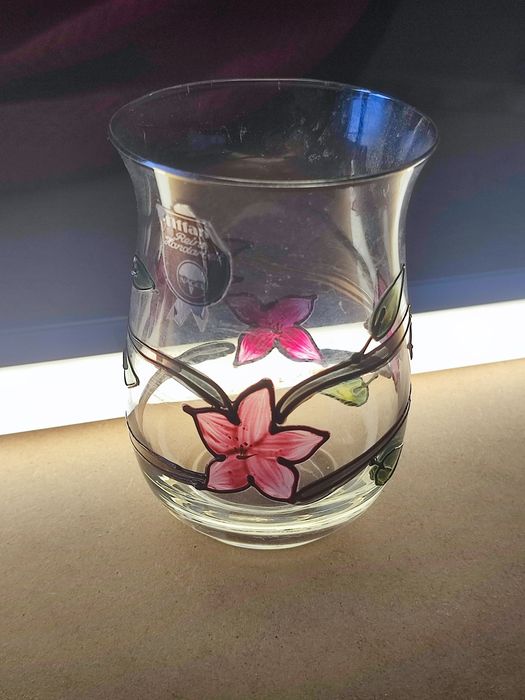 Szklanka ręcznie malowana Tiffany Nagel