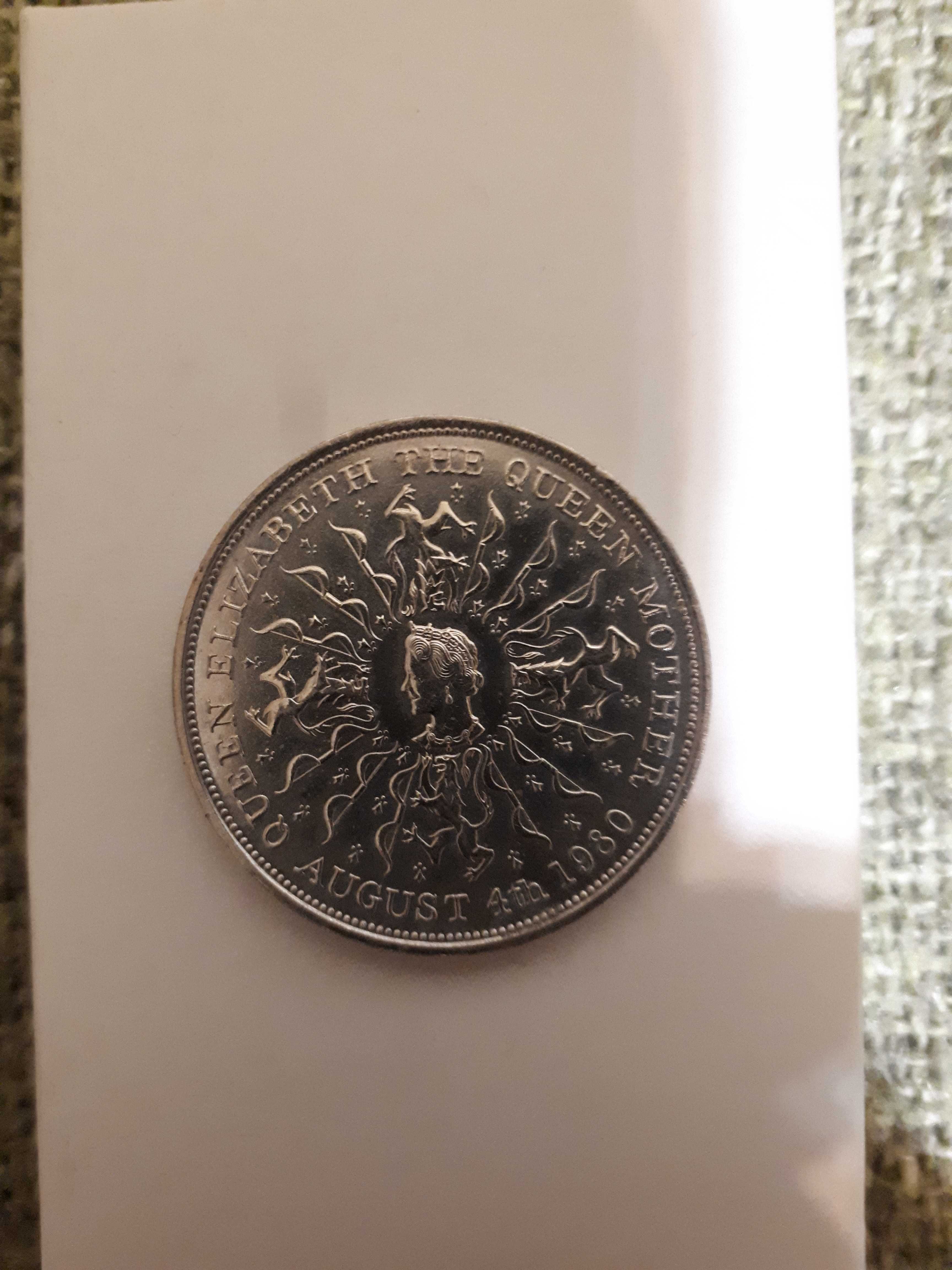 Юбилейная монета. 5 фунтов. 25 пенсов Англия. Royal Mint коллекционная