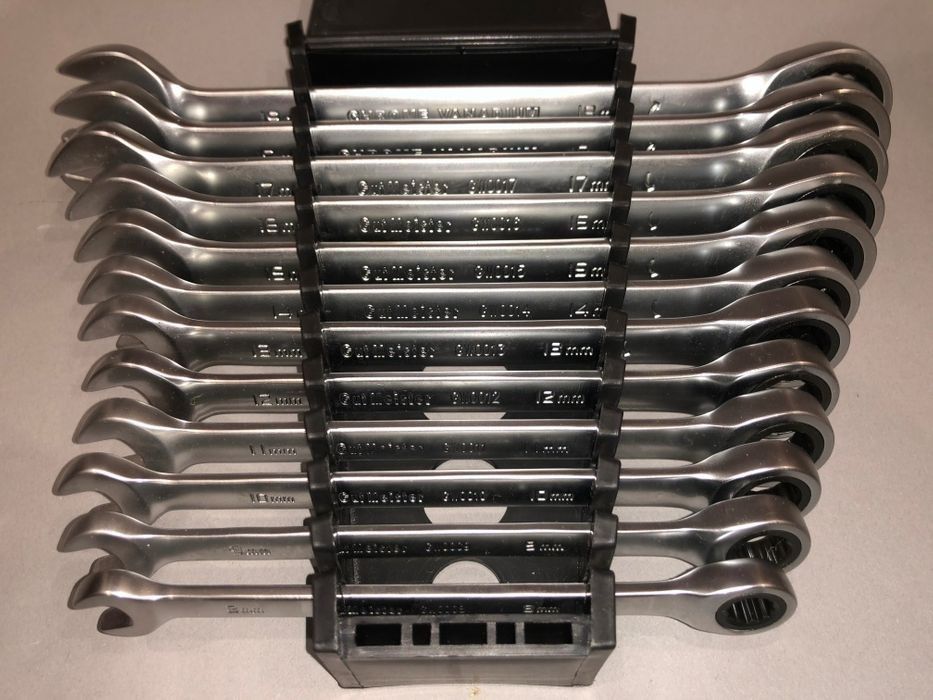 Набор ключей с трещоткой Gut Meister 12 шт Рожково накидные Германия