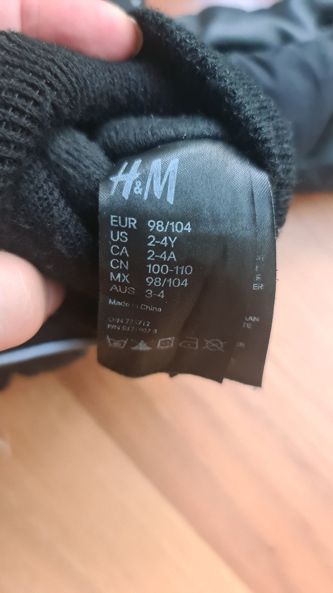Детские перчатки краги H&M 2-4 года