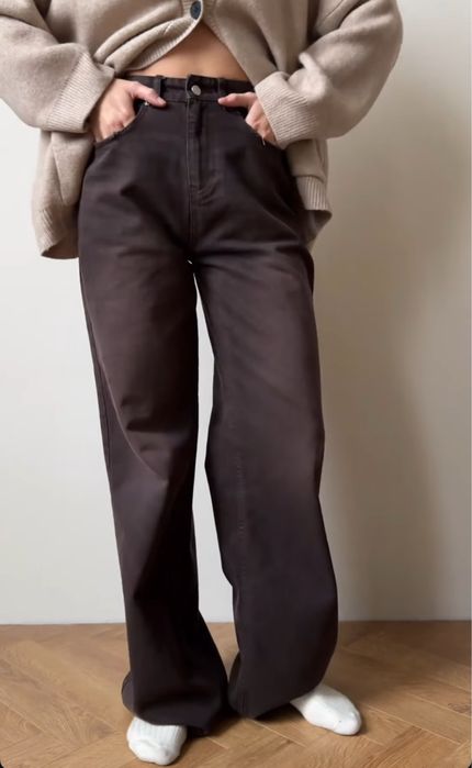 Коричневі джинси 38 розмір