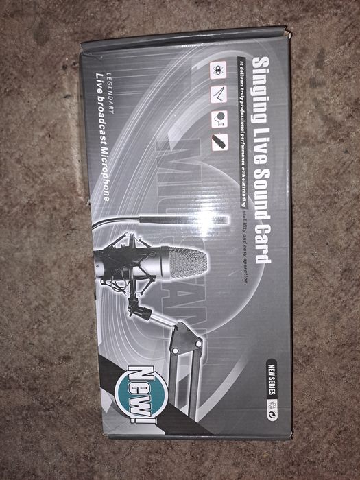 Комплект для вещания (микрофон и звуковая карта)S