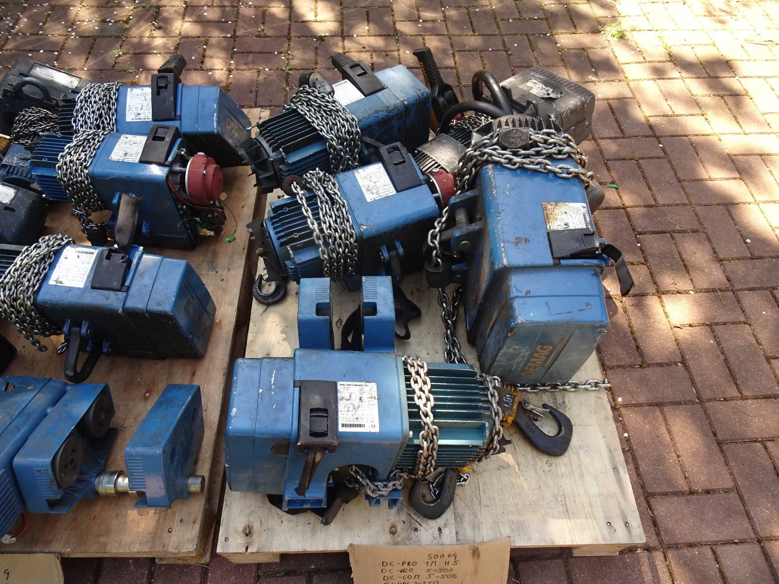 elektrowciąg łańcuchowy demag wciągarka 250kg  500kg uszkodzone