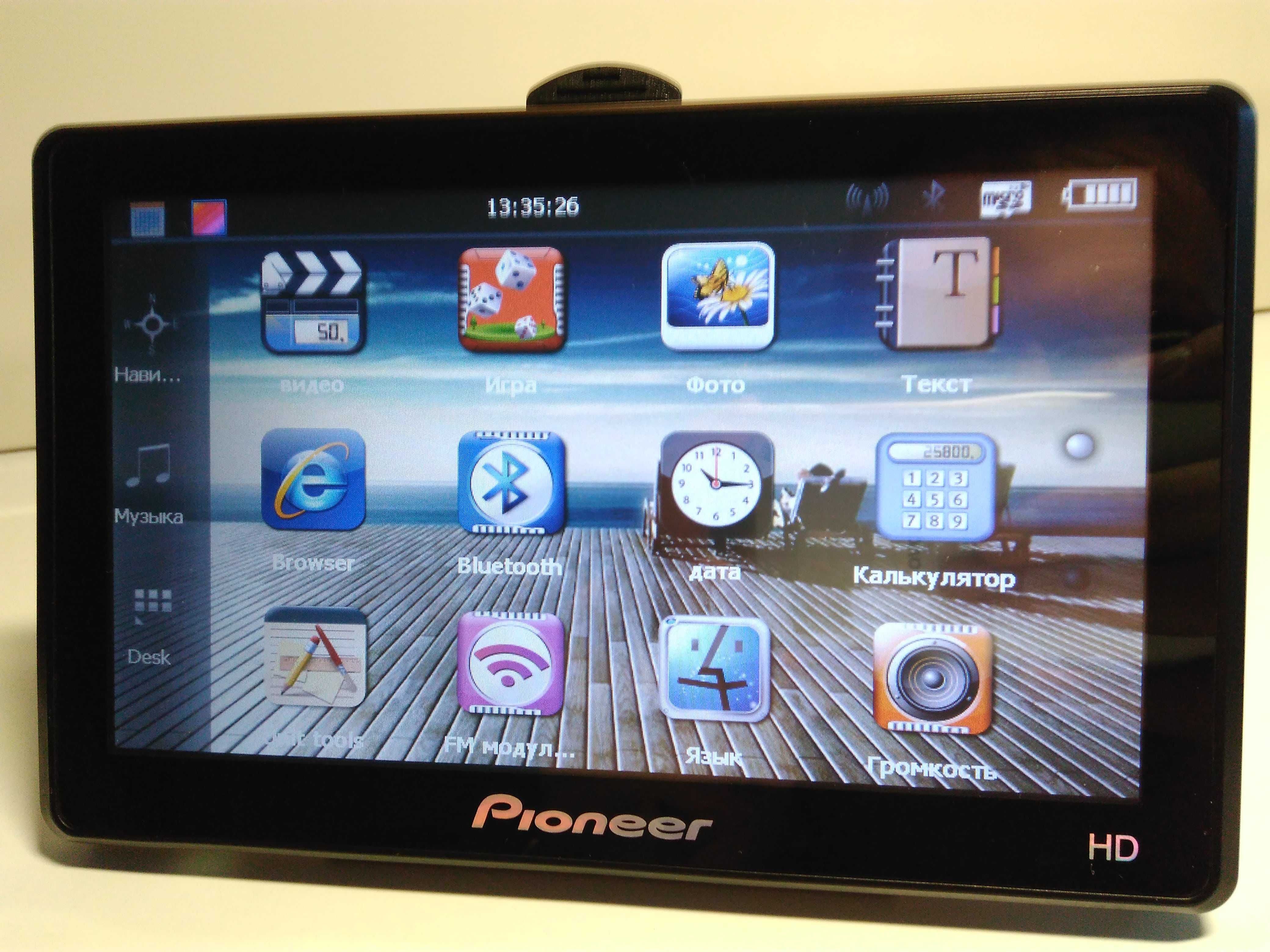 GPS навигатор Pioneer HD с картами 2025 Украины и Европы (IGO,Navitel)