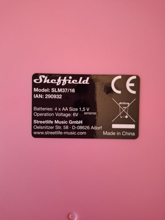 KEYBOARD SHEFFIELD SLM37/16 dla dzieci/początkujących