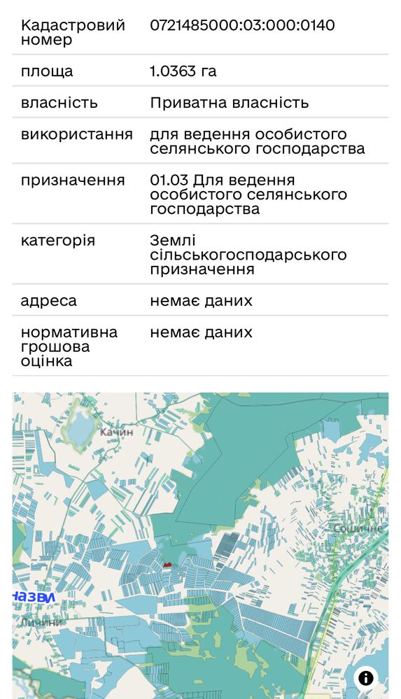 Продам земля пай 4 га не в оренді