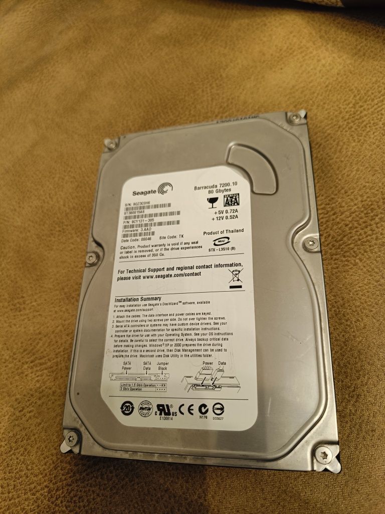 Вінчестер Toshiba, жорсткий диск, hdd WD 500GB, Seagate barracuda 80