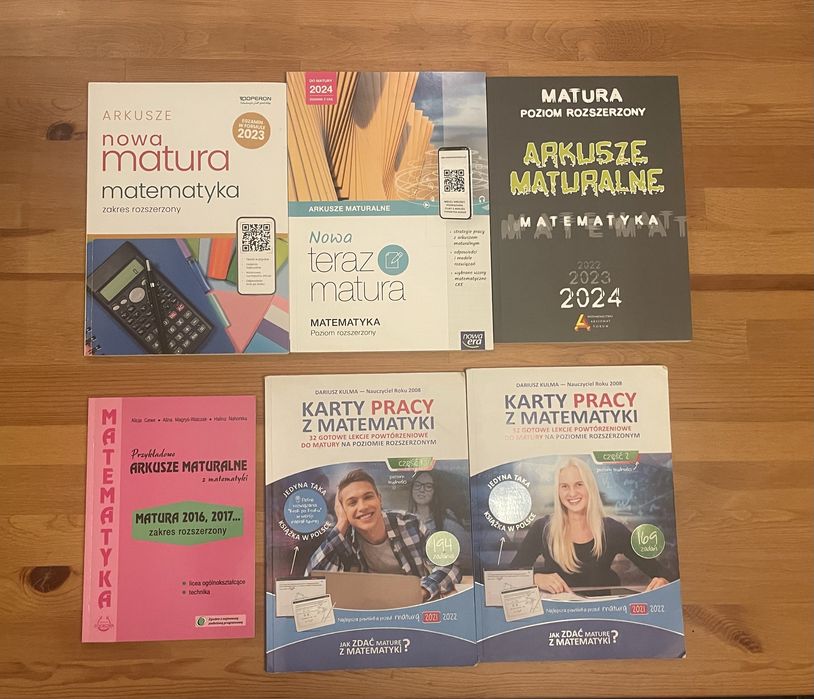Zestaw książek matematyka rozszerzona matura 6 książek egzamin arkusze