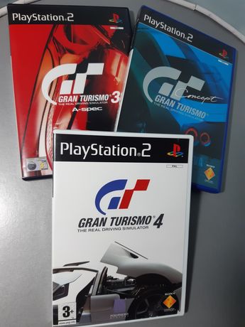 Jogos Gran Turismo 3, Concept e 4 para a Sony PlayStation 2/PS2 (PAL)