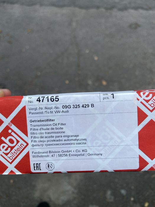 Фільр АКПП Febi 47165/ 09G 325 429 B