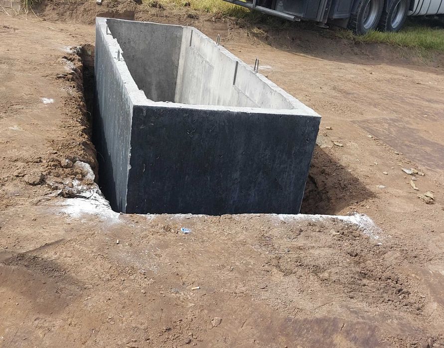 Szamba betonowe 4–12 m³, kanały, piwnice – producent, atest, HDS