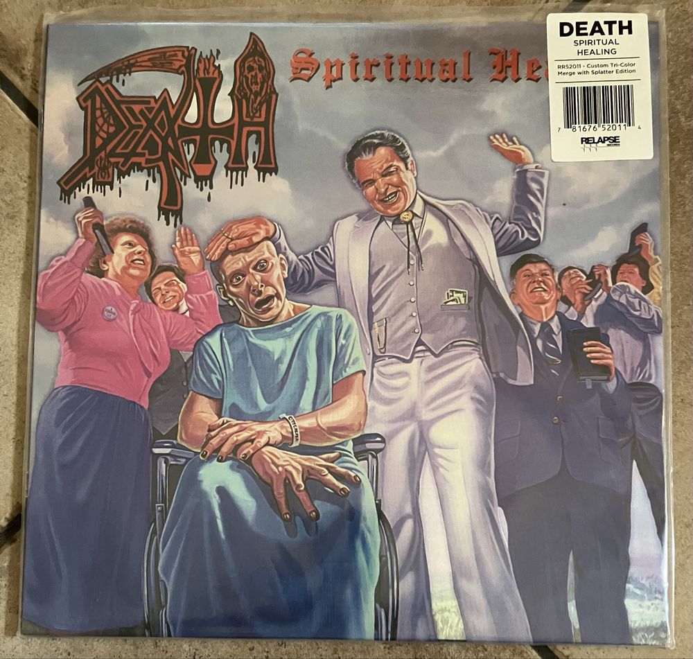 Death - Spiritual Healing LP Custom Tri-Color Merge with Splatter…