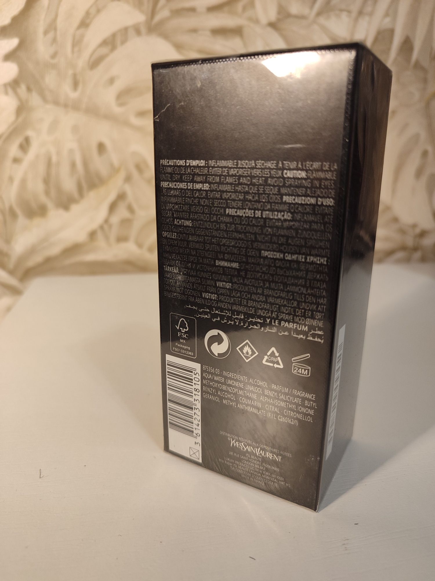 Парфум чоловічий Yves Saint Laurent Y Le Parfum, 100 мл.