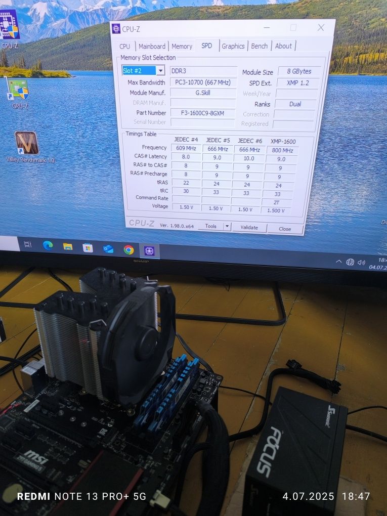 Pamięć RAM DDR3 16GB (2x8) 1600 CL9 G.Skill RipjawsX