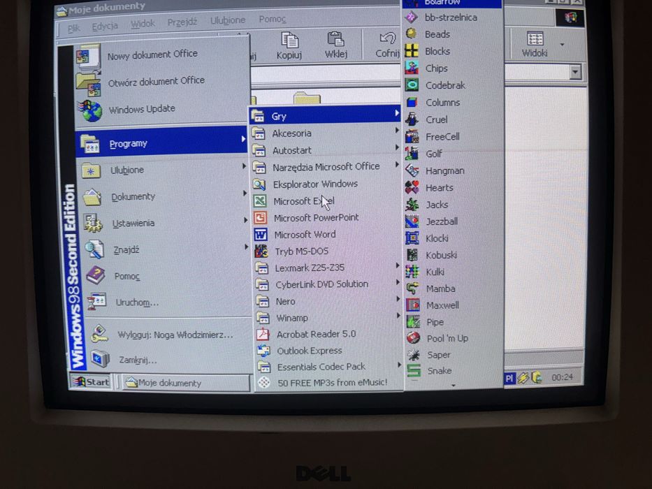 Retro zestaw! Dell OptiPlex GX1 + Monitor Dell + oryg. klawiatura