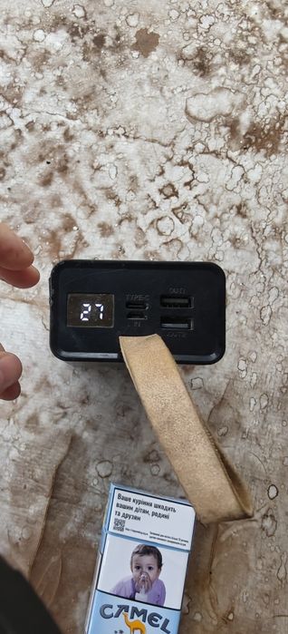 600грн .Borofone BJ18A Coolmy 30000mAh 20W.2A 2USB/Type-C з ліхтариком