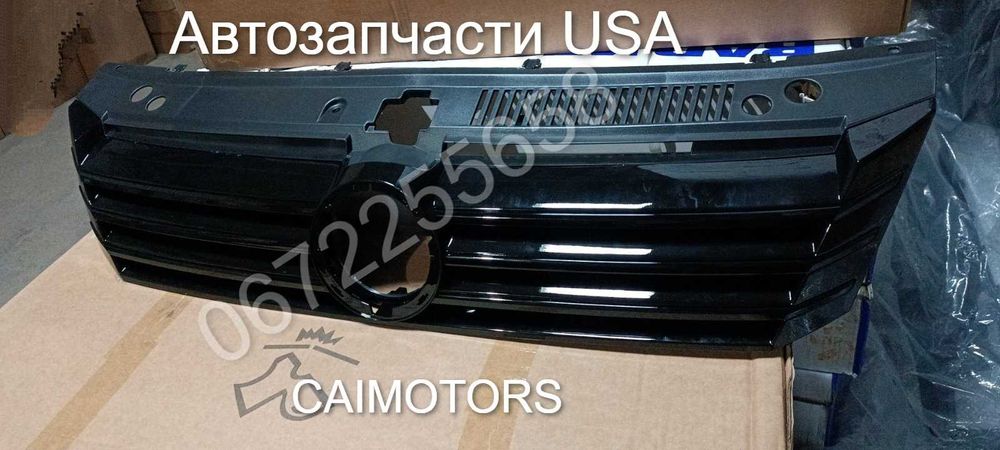 Решетка радиатора бампера центральная гриль черная Passat B7 B8 Jetta