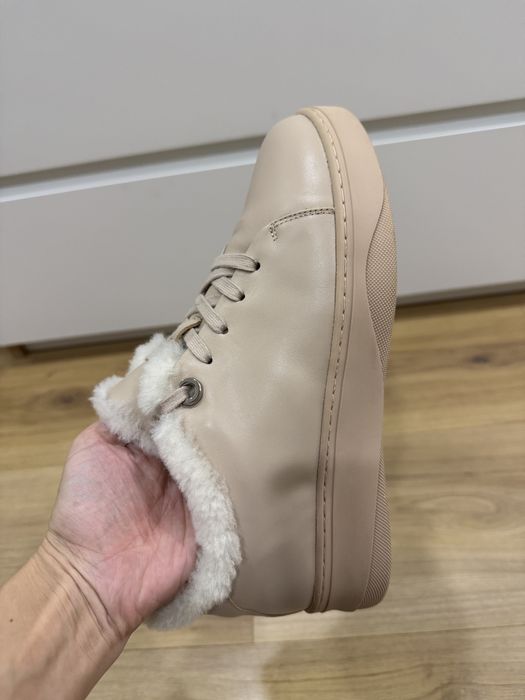 Зимові черевики пудрові 40 розмір