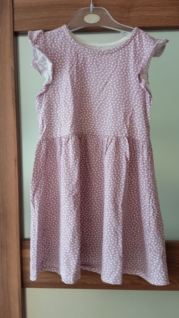 Sukienki letnie 110/ 116 H&M zestaw 5 Piękna i bestia Disneysztuk