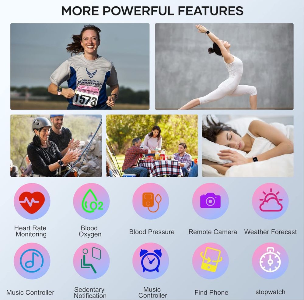 Cuteluding Smart Watch dla mężczyzn kobiet
